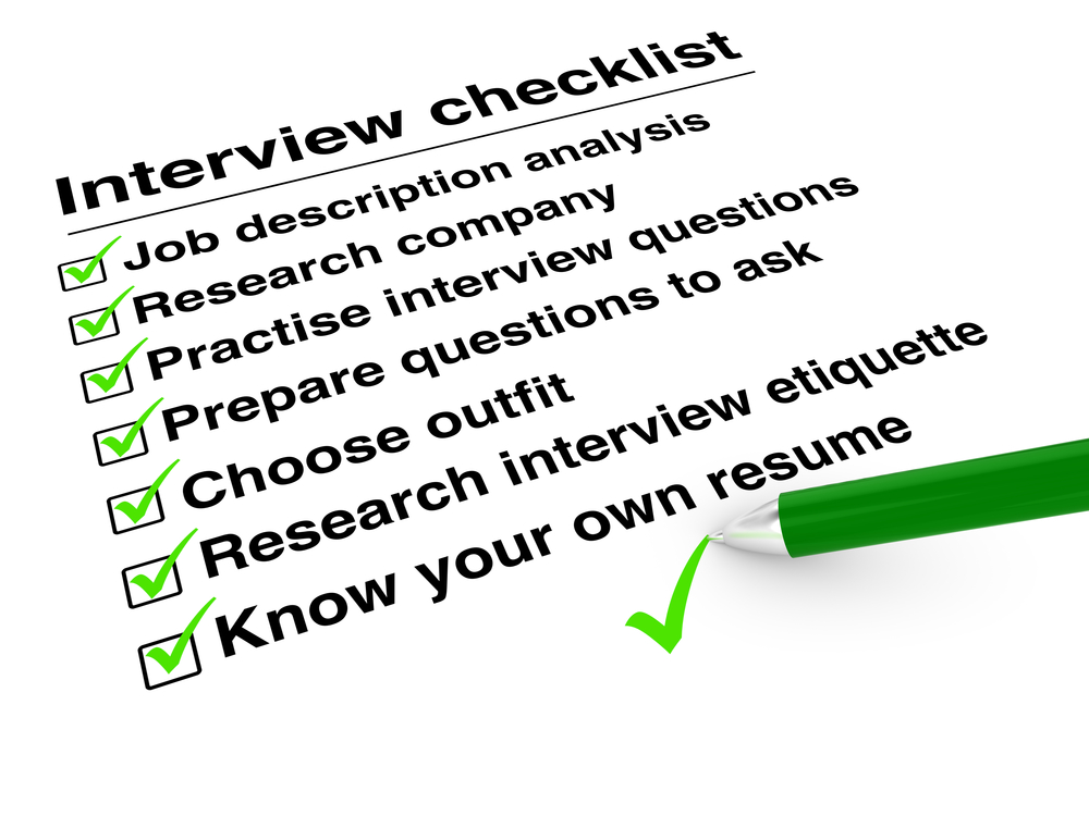 Property Management Interview Checklist On Clip Board