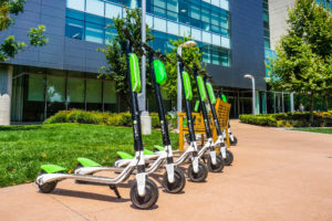 Lime Scooters Parked Outside Office Property For Multifamily Properties E-Scooter Policies Blog