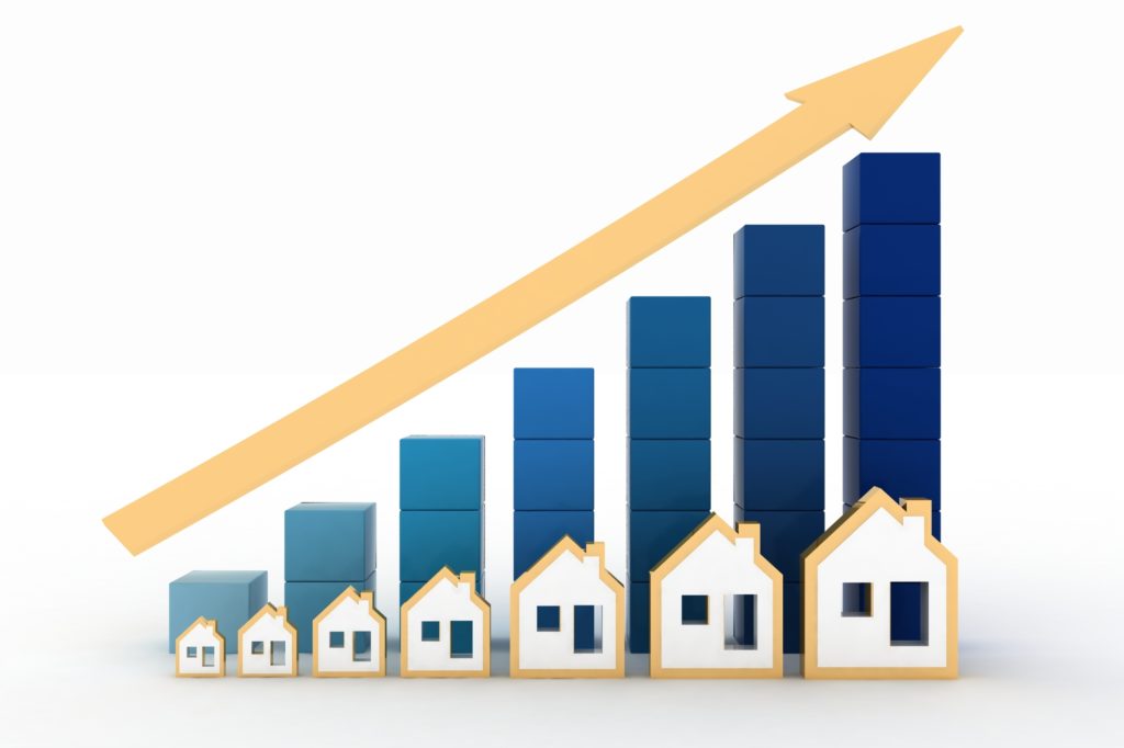Houses With Increasing Arrows For Multifamily Rents Average Growth in 2018
