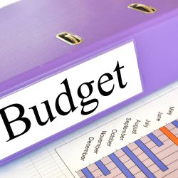 Budget On Purple Binder With Monthly Chart For Finding New Vendors During Budget Season Blog