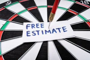 Free Estimate On Paper Pinned By Dart To Bullseye On Dart Board For Property Manager Insider